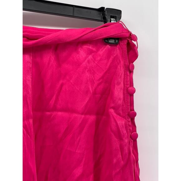 MAEVE By Anthropologie Women's Pink Side-Button Belted High-Rise Shorts SZ 4 - Picture 3 of 10